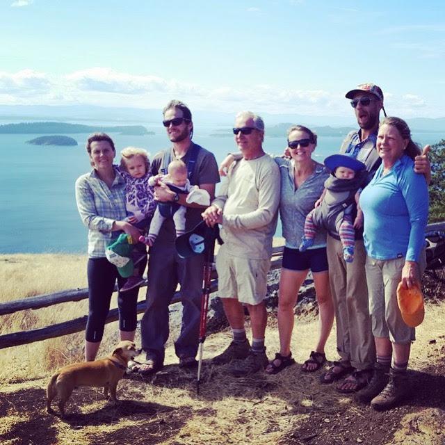 The Cushman crew! Giulia and Andrew with their daughters Isla and Nile, Bob and Faith!