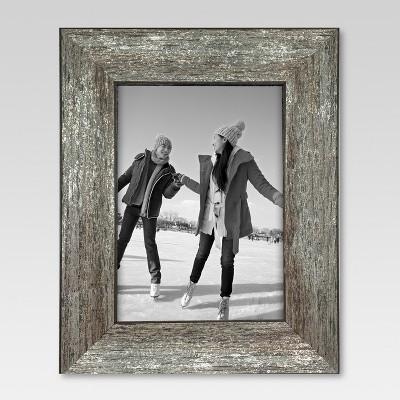 5"x7" Frame Distressed Wood - Threshold™