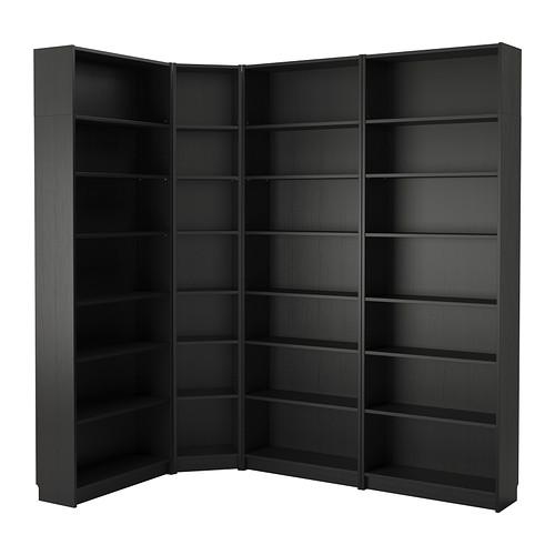 BILLY Bookcase, black-brown