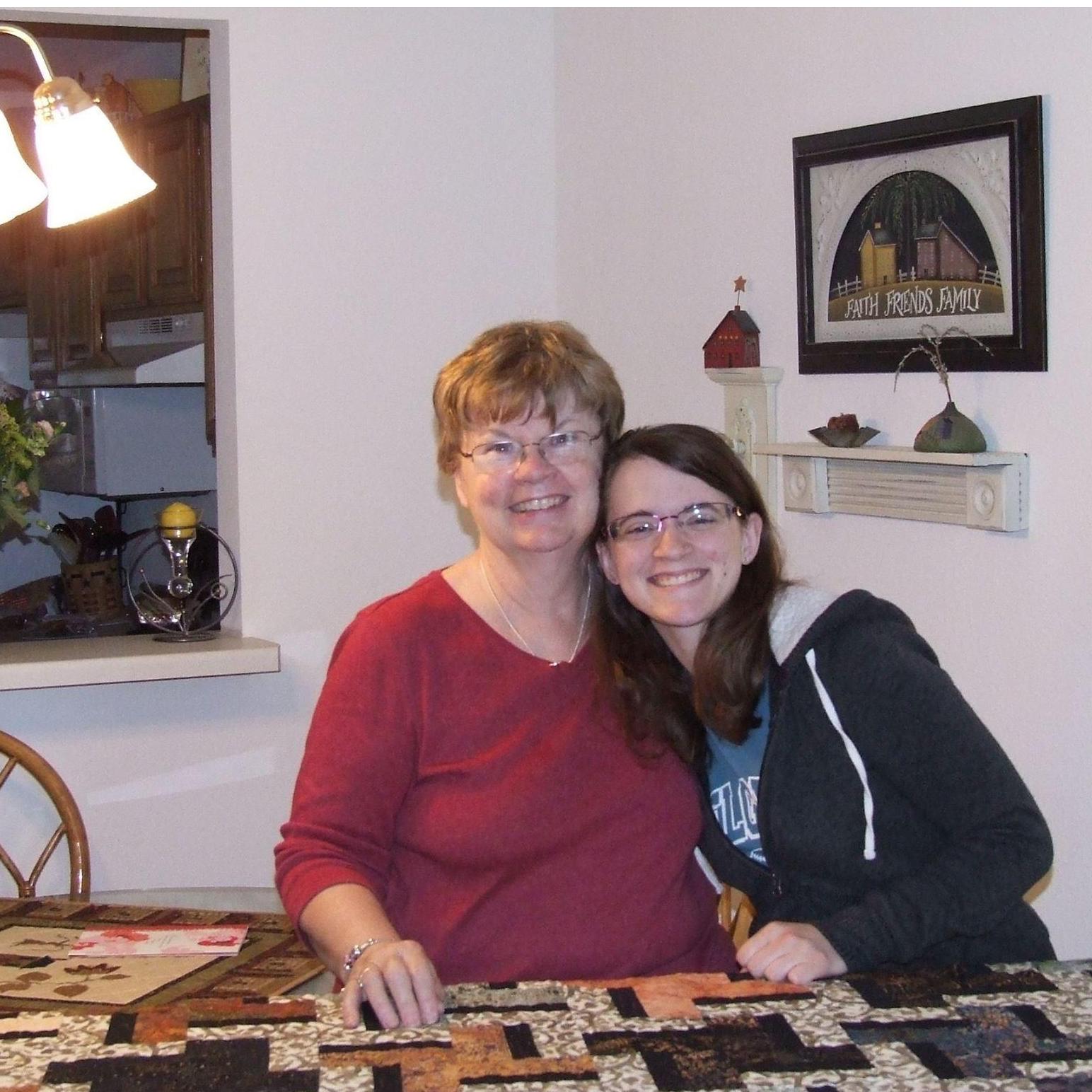 The person who taught me to love with all my heart, love you to the moon and back Grandma.