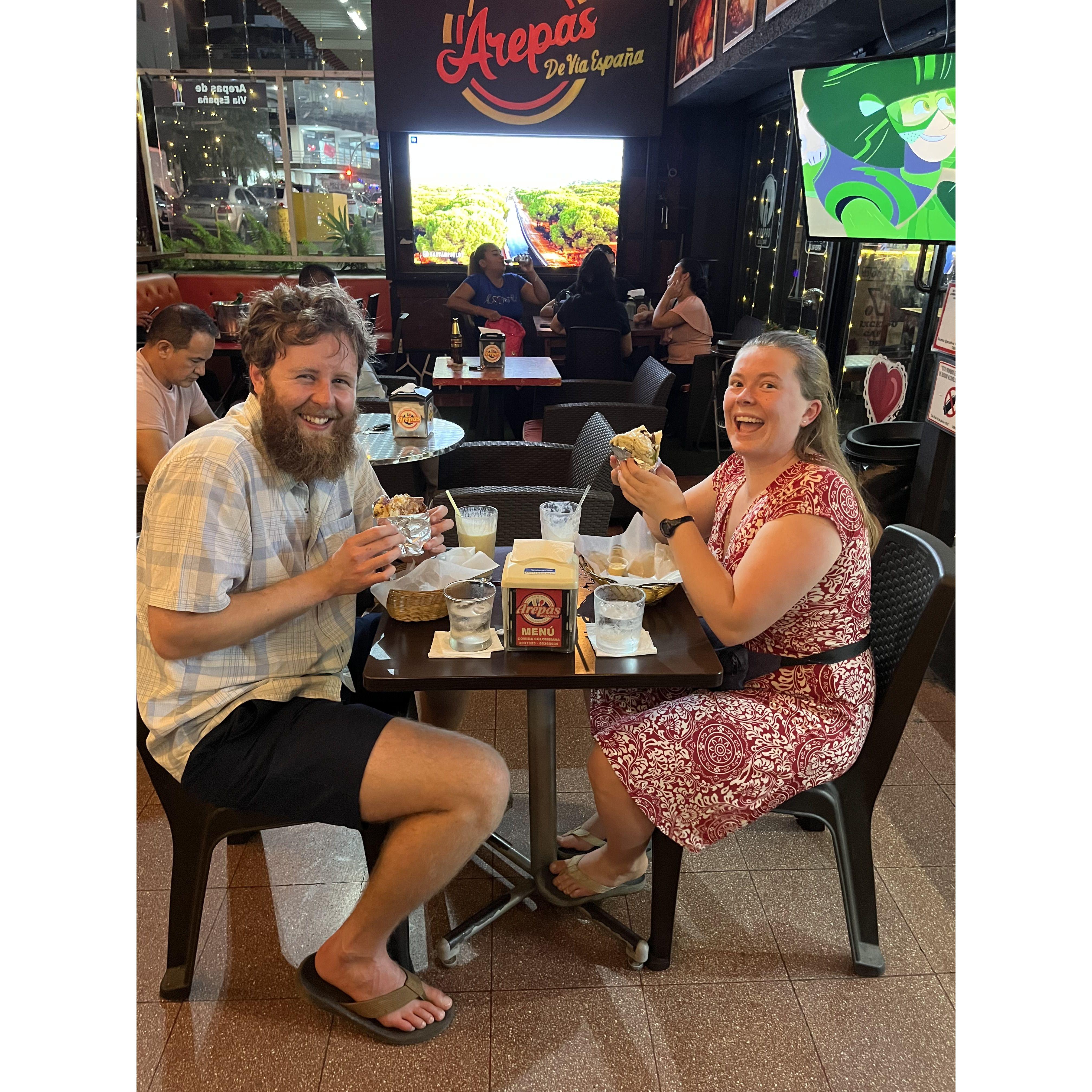 Arepas in Panama!