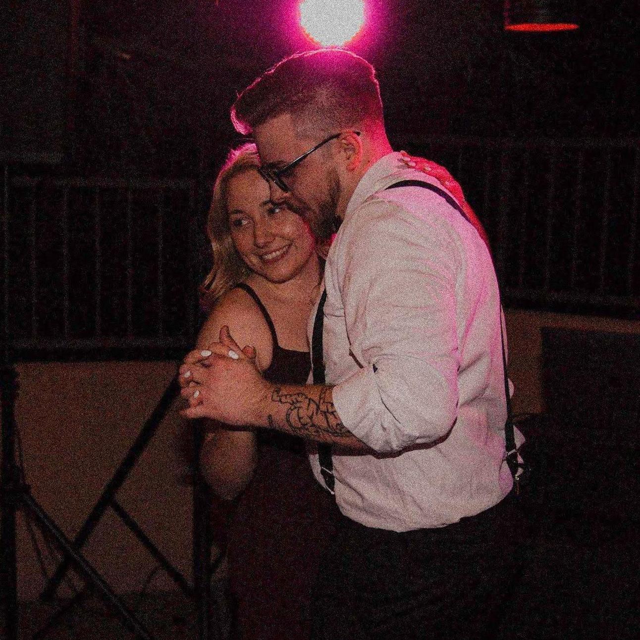 celebrating at ellie + brendan's wedding