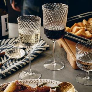 Brimscombe Optic White Wine Glass, Set of Four - Soho Home