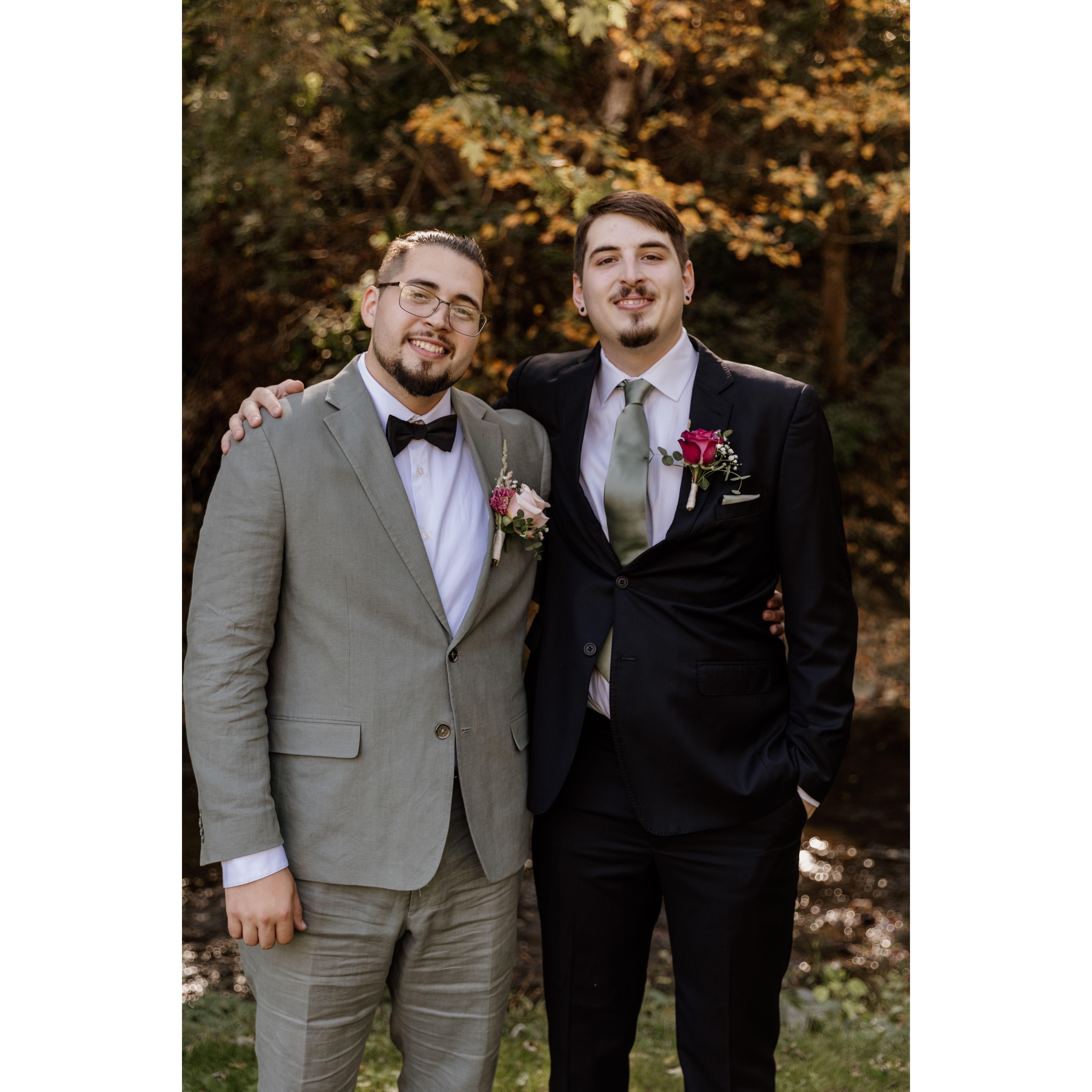 Ben and Jarod(Best Man) at Jarod and Megans' wedding!