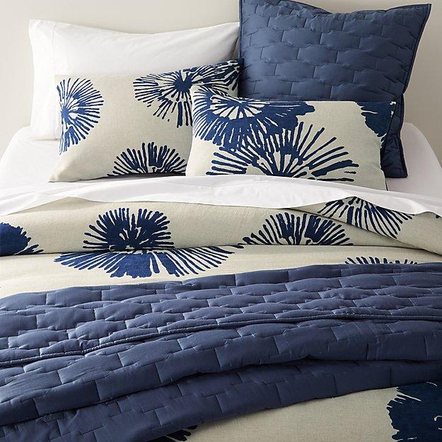 Haana King Blue Floral Duvet Cover