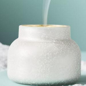 Capri Blue Volcano Snowflake Glass Candle