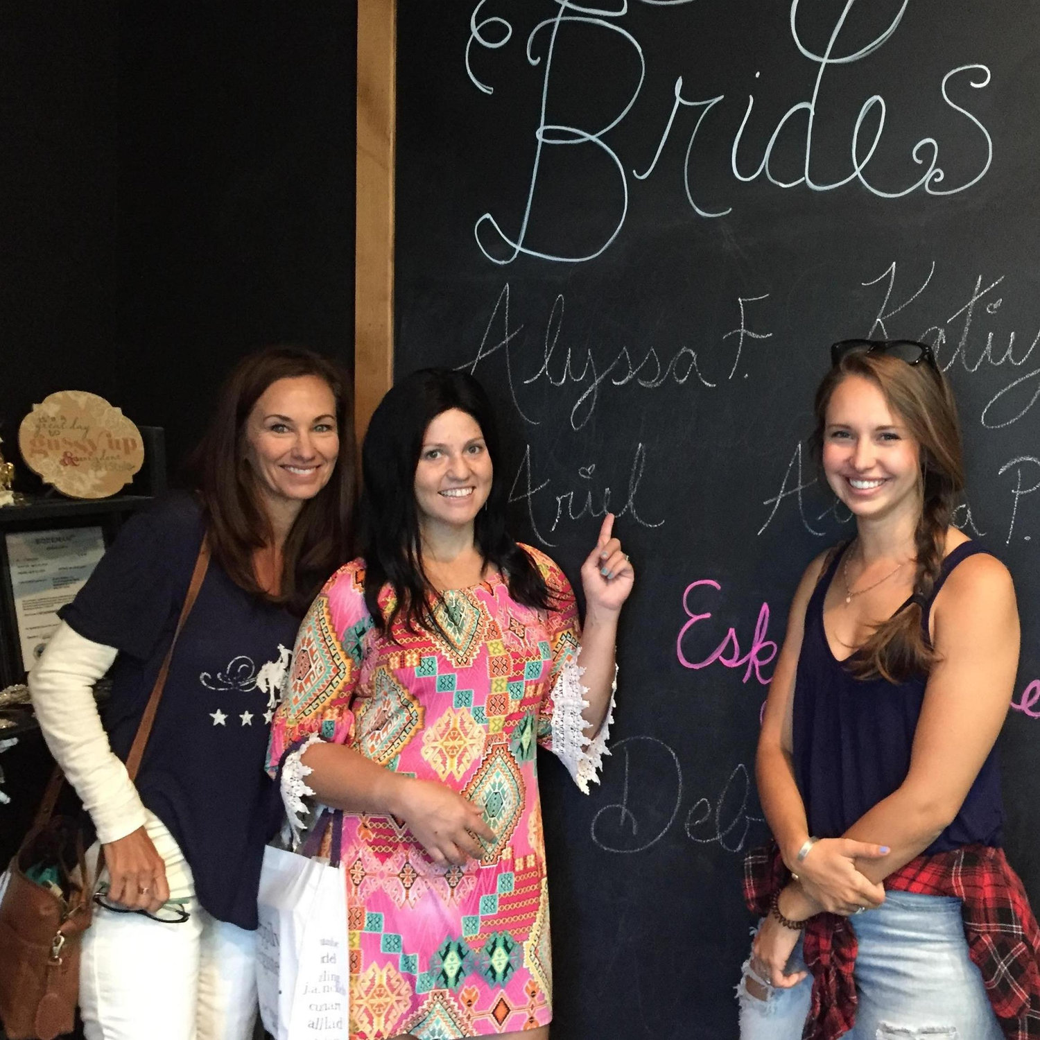 Jennie and Savannah helped me pick my wedding dress in Bozeman!