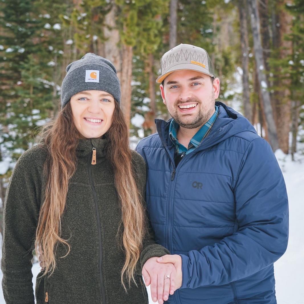 The day we got engaged in Colorado