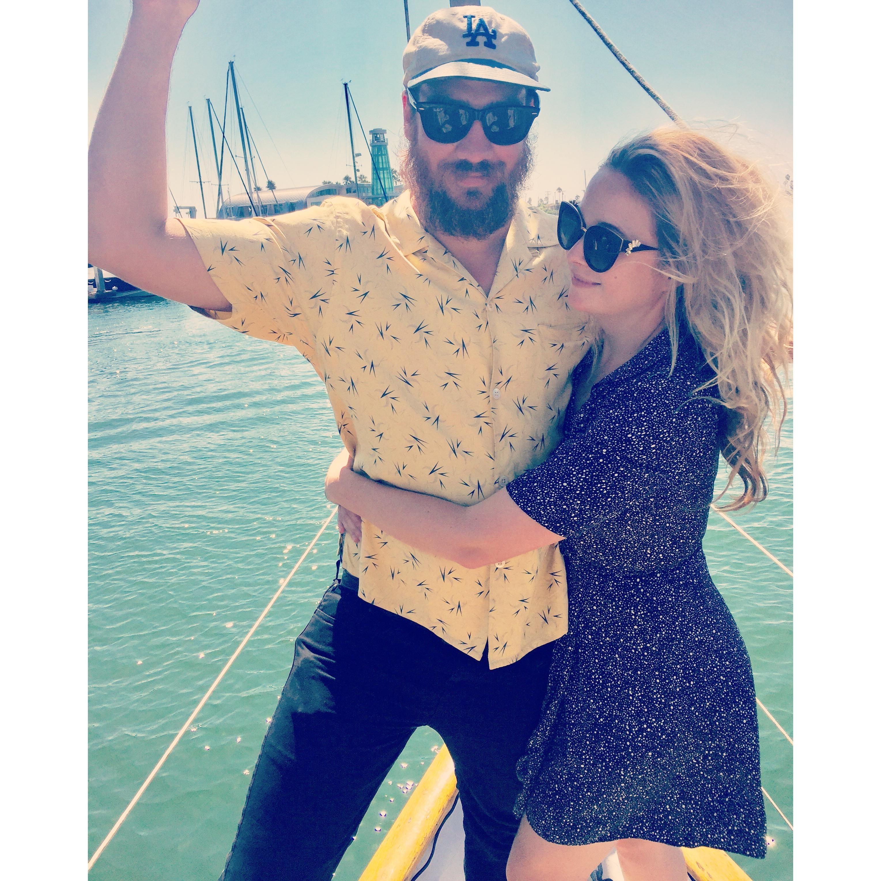 The time Jared's hopes for sailing around the world were shot when Ashley got massively sea sick on a 2 hour boat ride that featured 15 minutes on the actual ocean (2017)