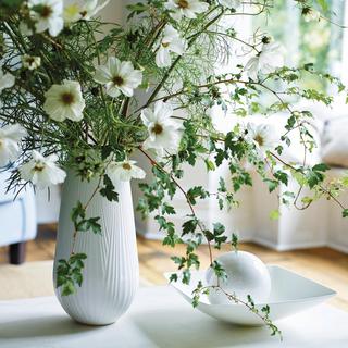 White Folia Tall Vase