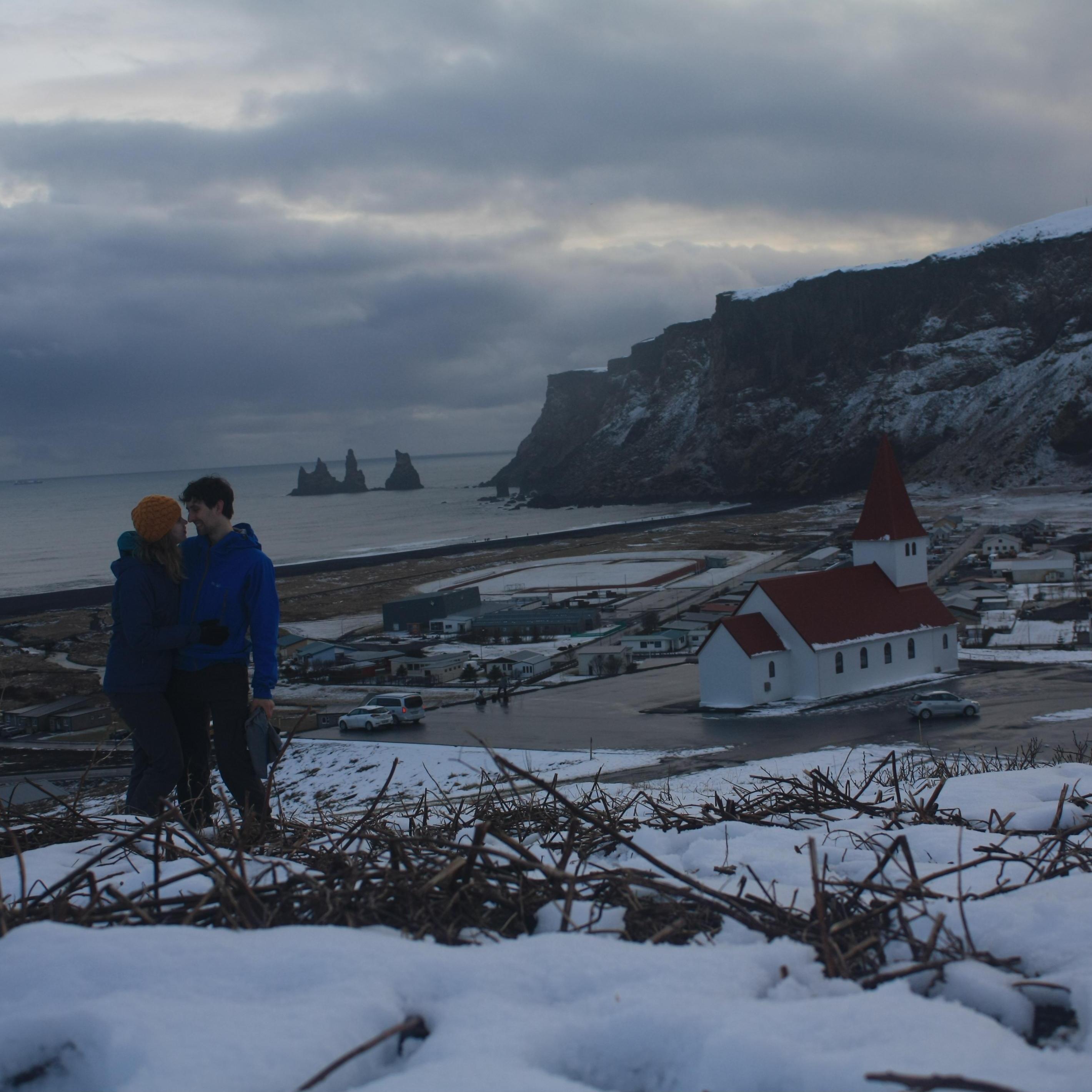It was actually quite a steep walk up to this point above this iconic Icelandic church