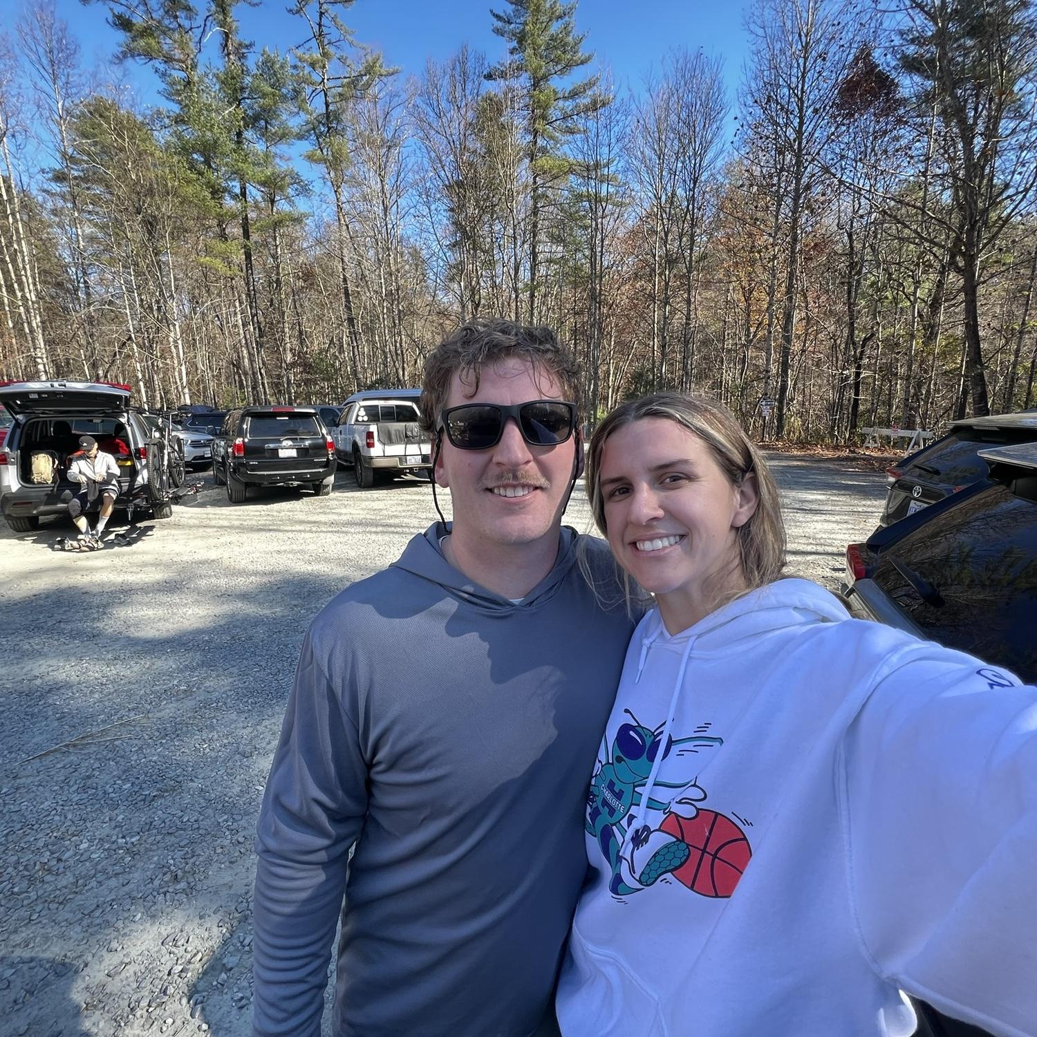 First time mountain biking in Brevard, NC!