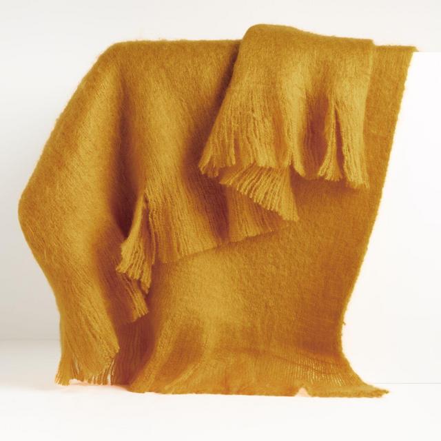 Loren Mango Soft Throw Blanket