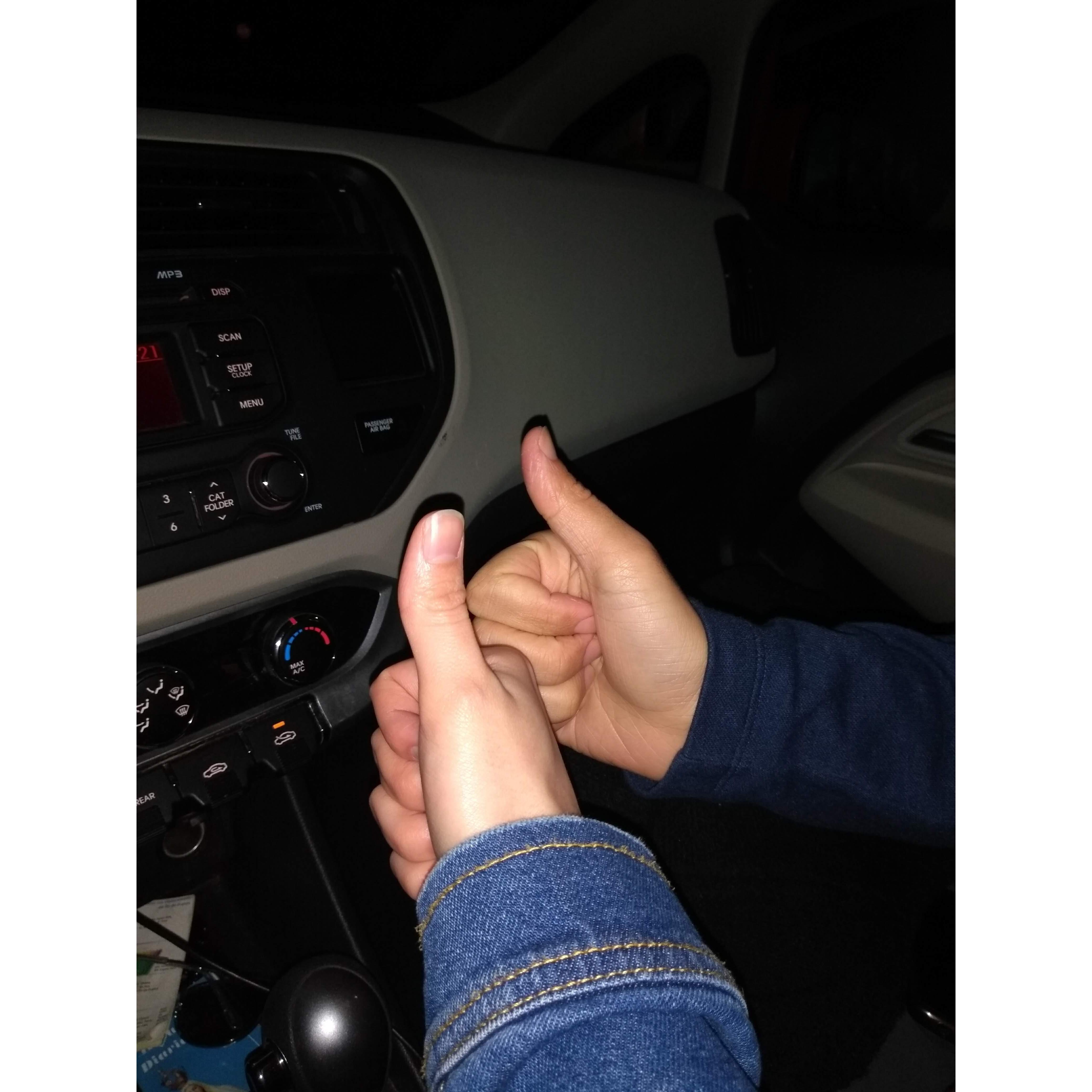 When Jack and I went on our first date, a friend asked us to take a picture. This was all we took.