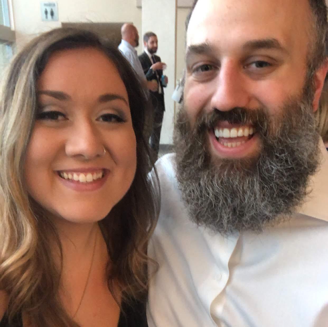 At Chris & Ashlynn's wedding in 2019
