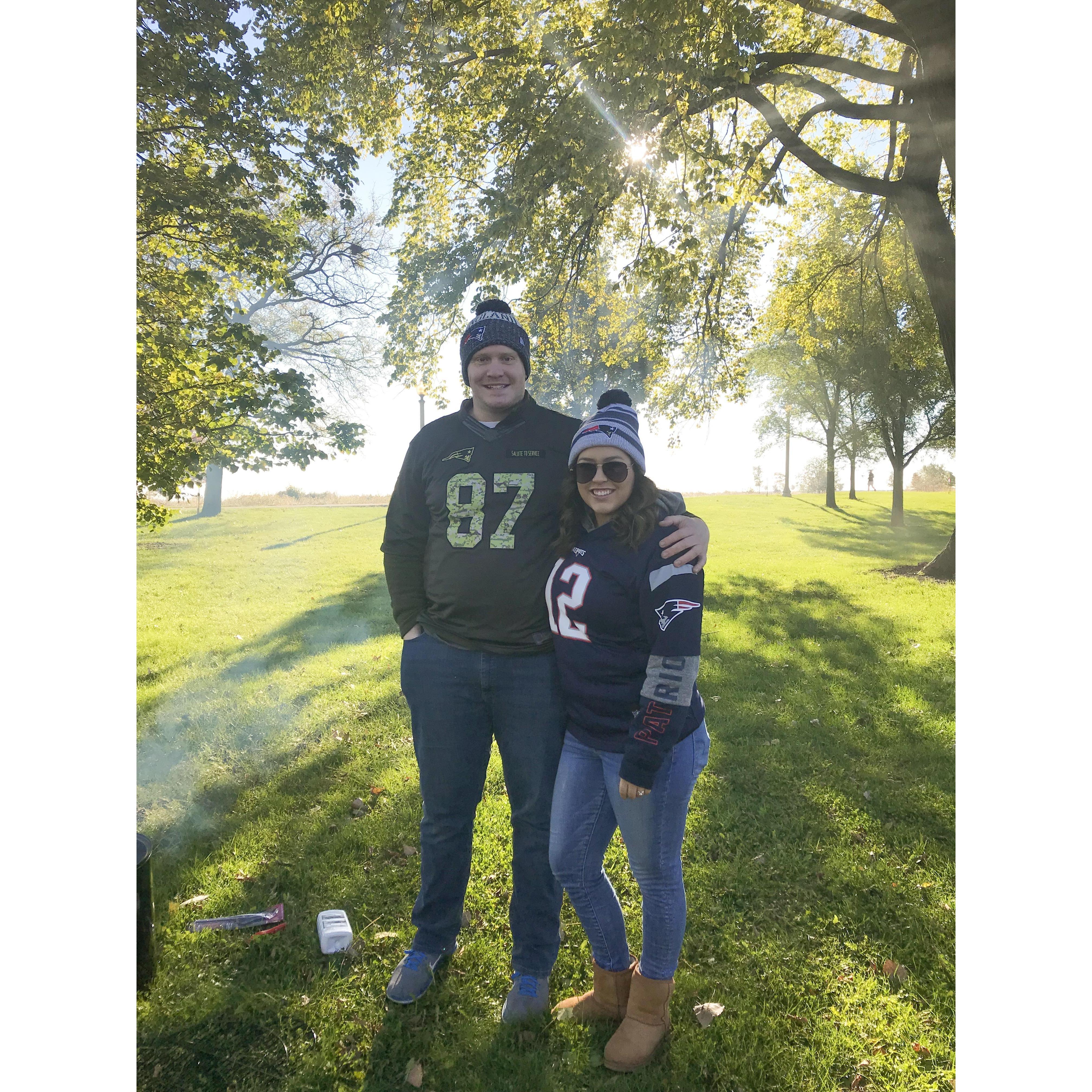 Patriots vs Bears game in Chicago 2018