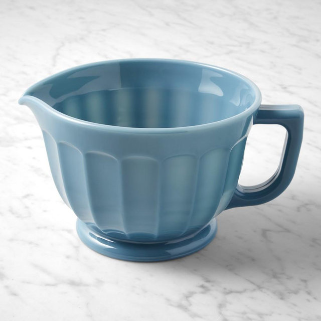 Mosser Glass Panel Batter Bowl, Georgia Blue