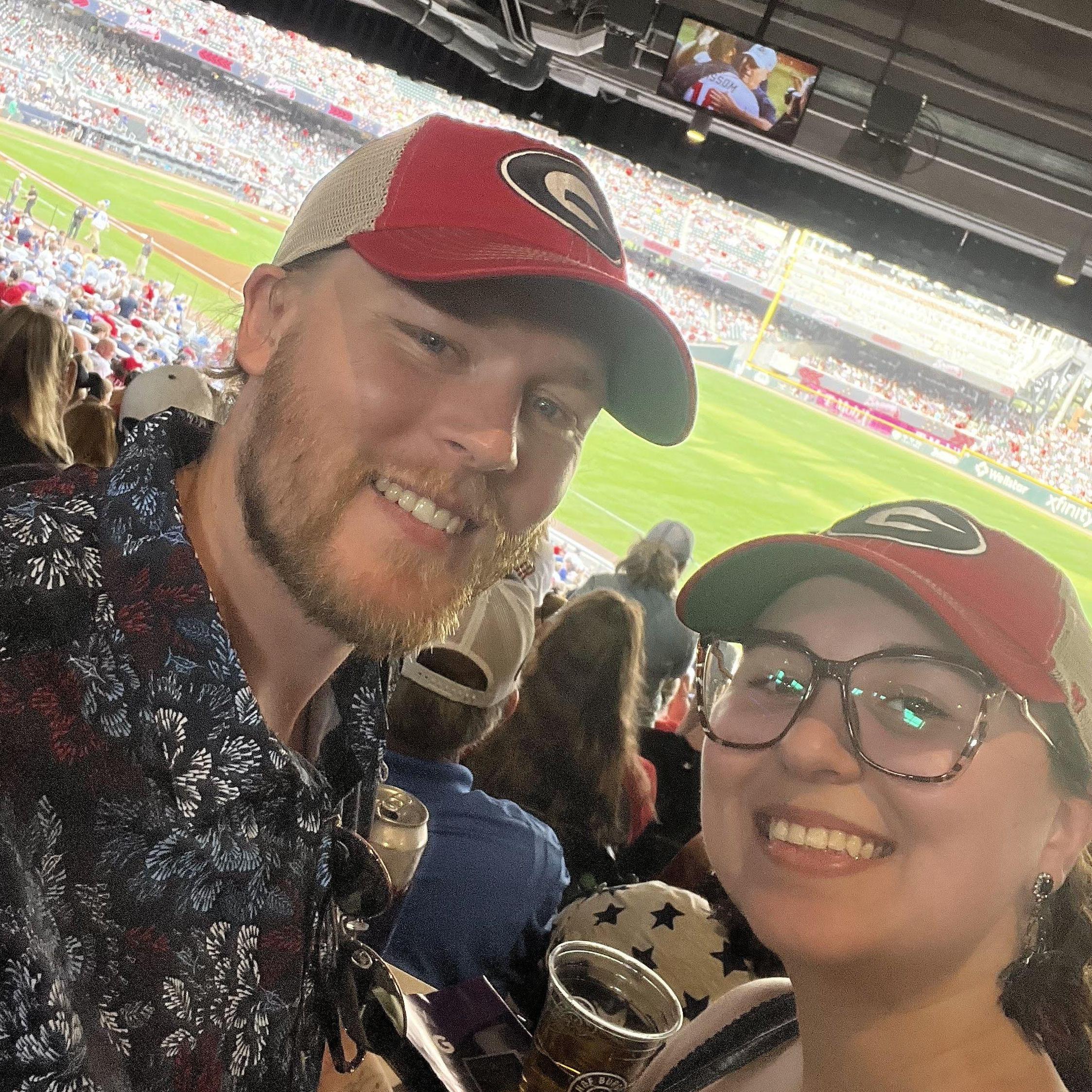 7.15.23 Libby & Drew attend their first Braves game together