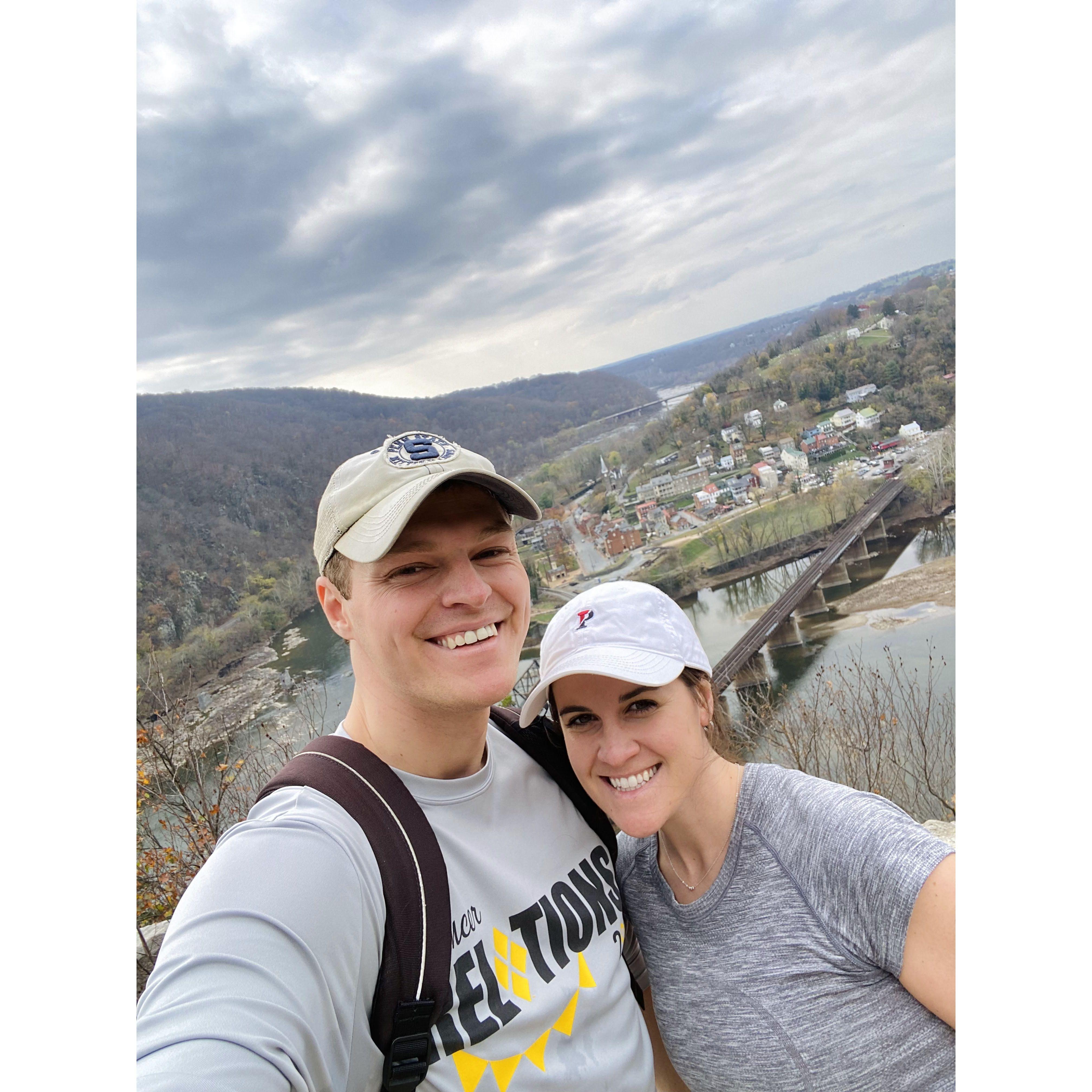 One of our favorite hikes in Harpers Ferry, WV!