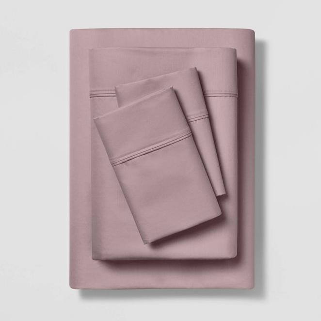 400 Thread Count Solid Performance Sheet Set - Threshold™