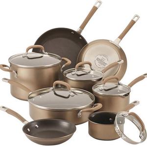 Circulon Premier Professional 13-piece Cookware Set Bronze Exterior Stainless Steel Base
