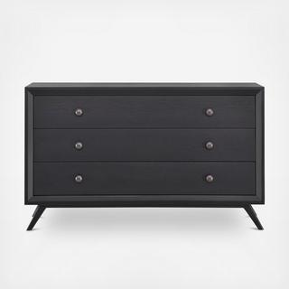 Tracy 3-Drawer Wood Dresser