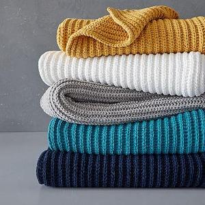 Chenille Rib Throw - Dark Nightshade