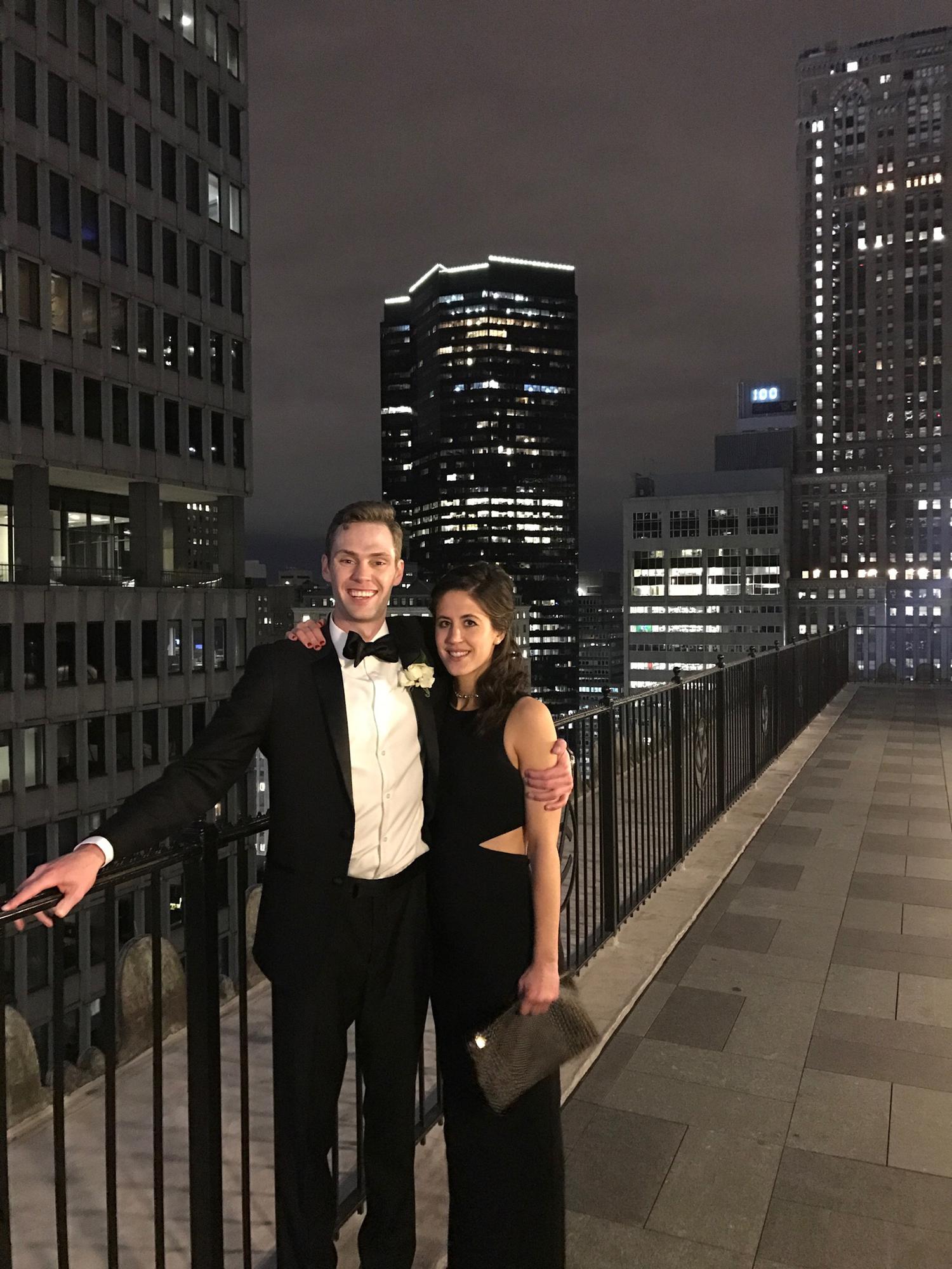 In NYC celebrating William's brother & sister-in-law!