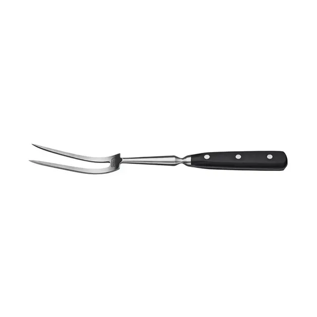 Winco Acero Cooks Fork, Curved, 14"