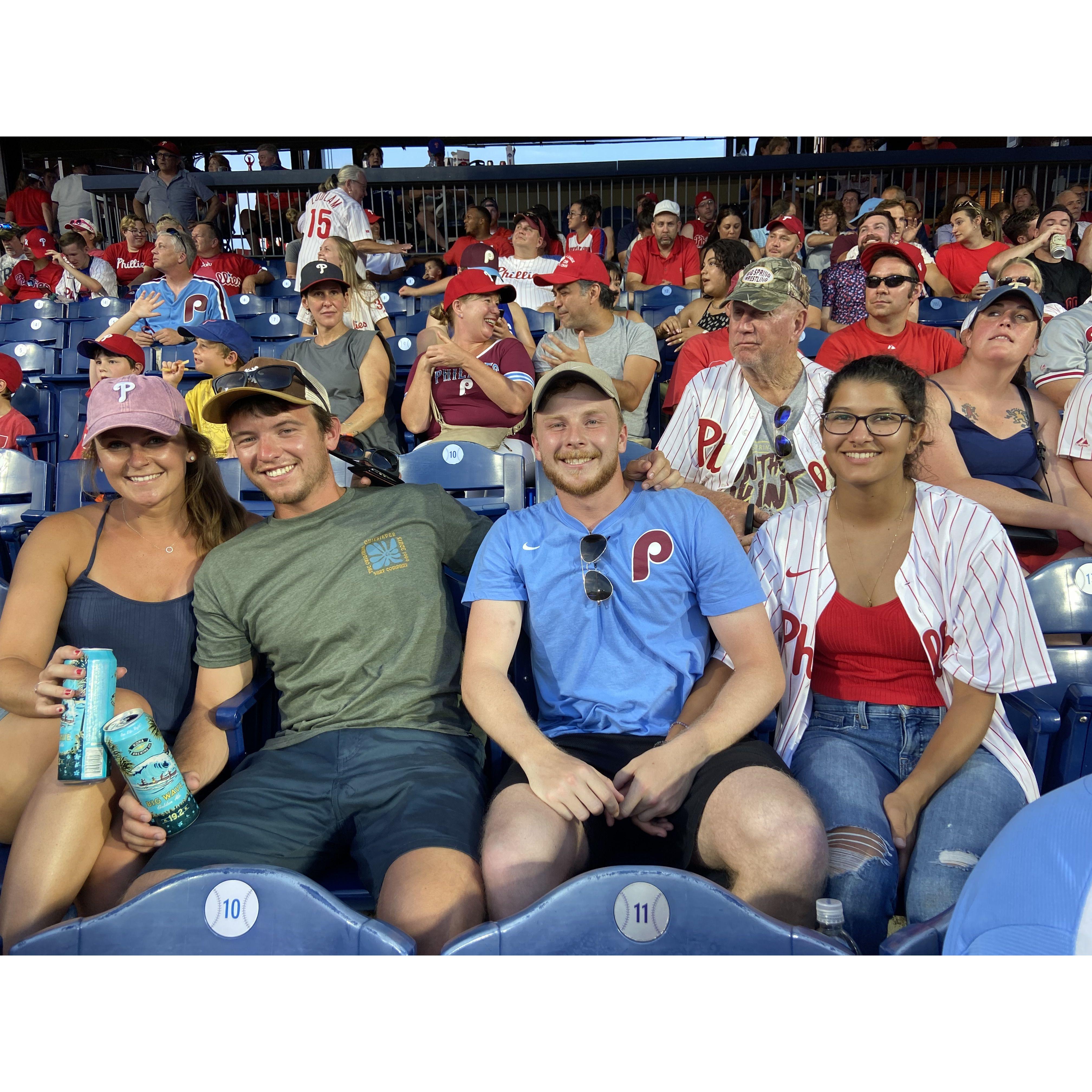 Tommy's first of many Phillies games