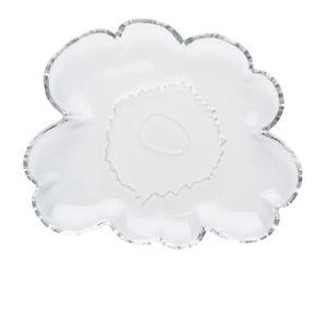 Unikko glass plate, 20 cm, clear