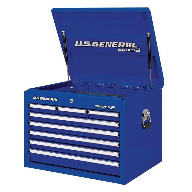 26 in. Single Bank Blue Top Chest