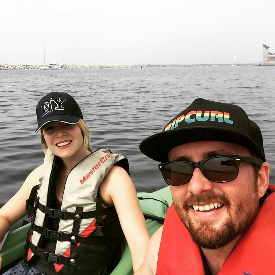 Kayaking in the ocean