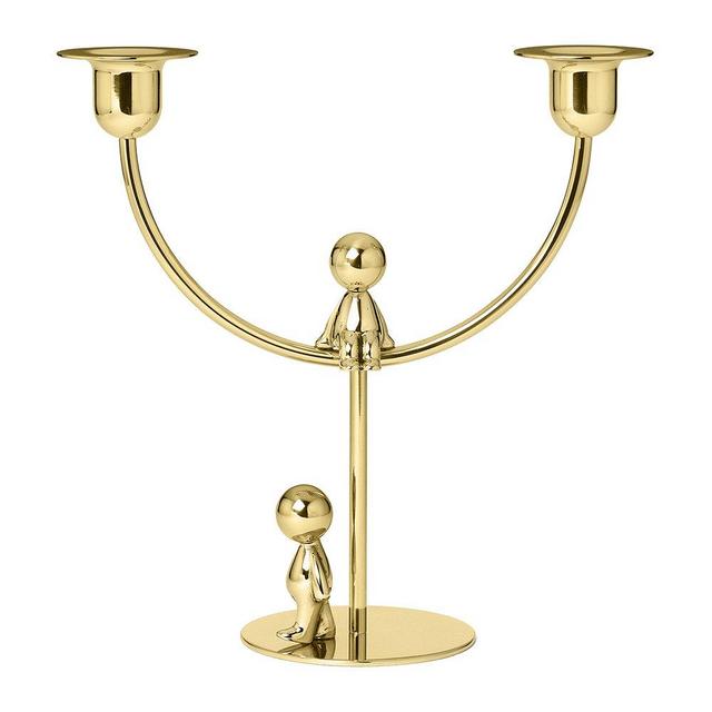 Omini Brass Double Candle Holder - The Thinker Walkman
