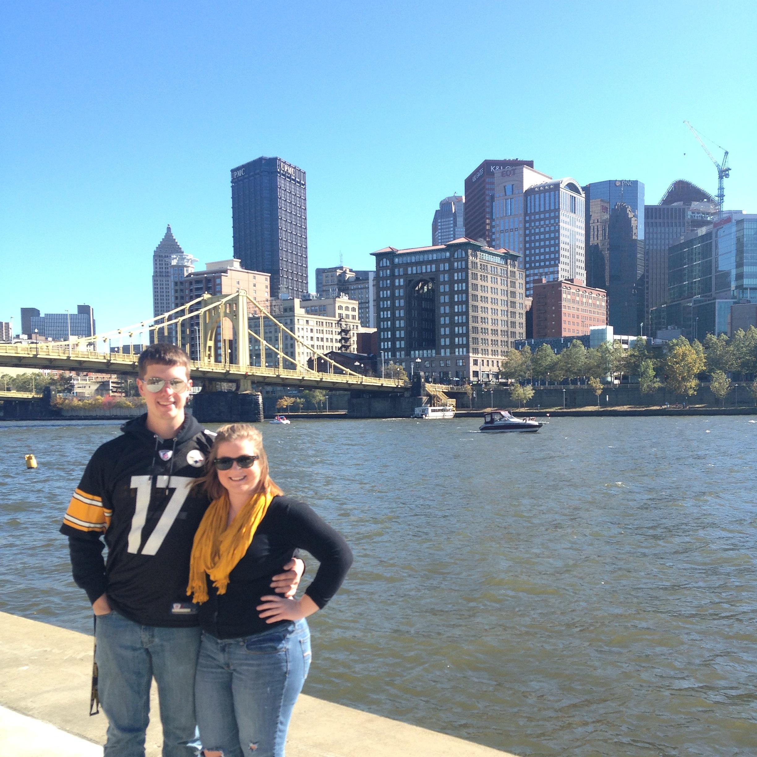 Our first Steelers game in Pittsburgh, 2015!