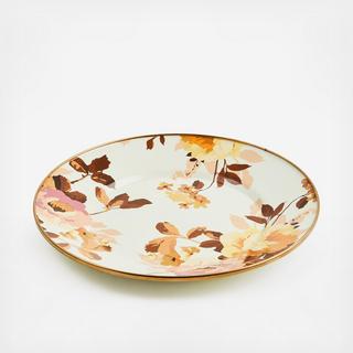 Wild Rose Stainless Steel Dinner Plate