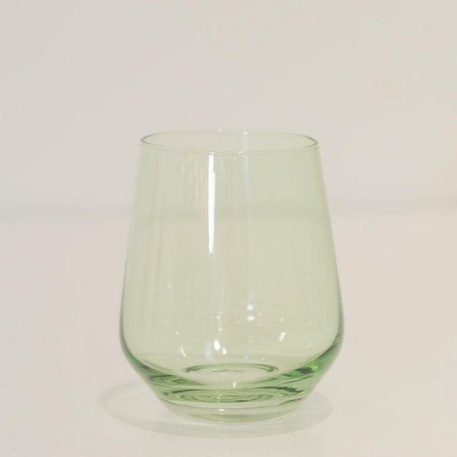 Estelle Colored Wine Stemless - Set of 6 {Mint Green}
