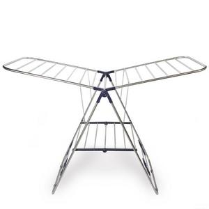 USA - CRESNEL Stainless Steel Clothes Drying Rack – Adjustable Gullwing and Foldable for Easy Storage – Rust-proof for Indoor and Outdoor Use