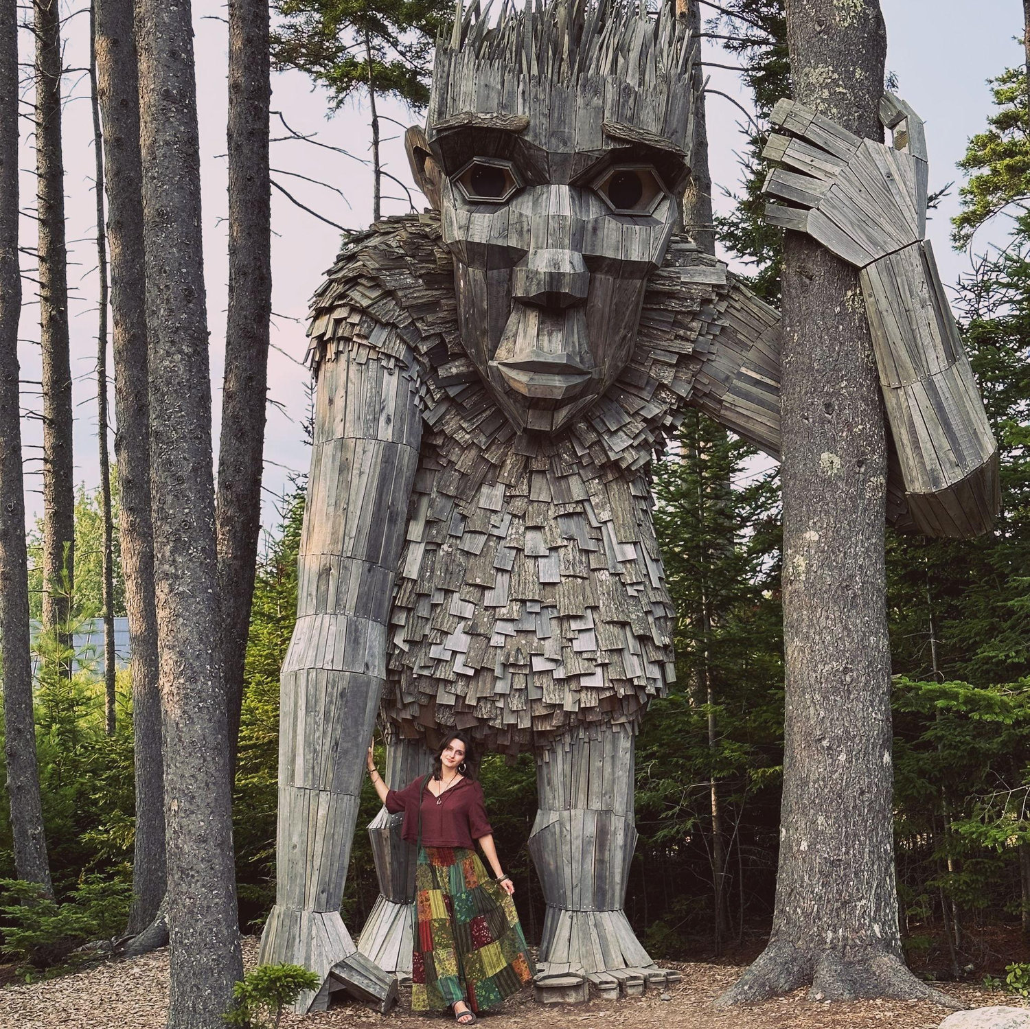 The Coastal Botanical Gardens of Maine! They have the best trolls.