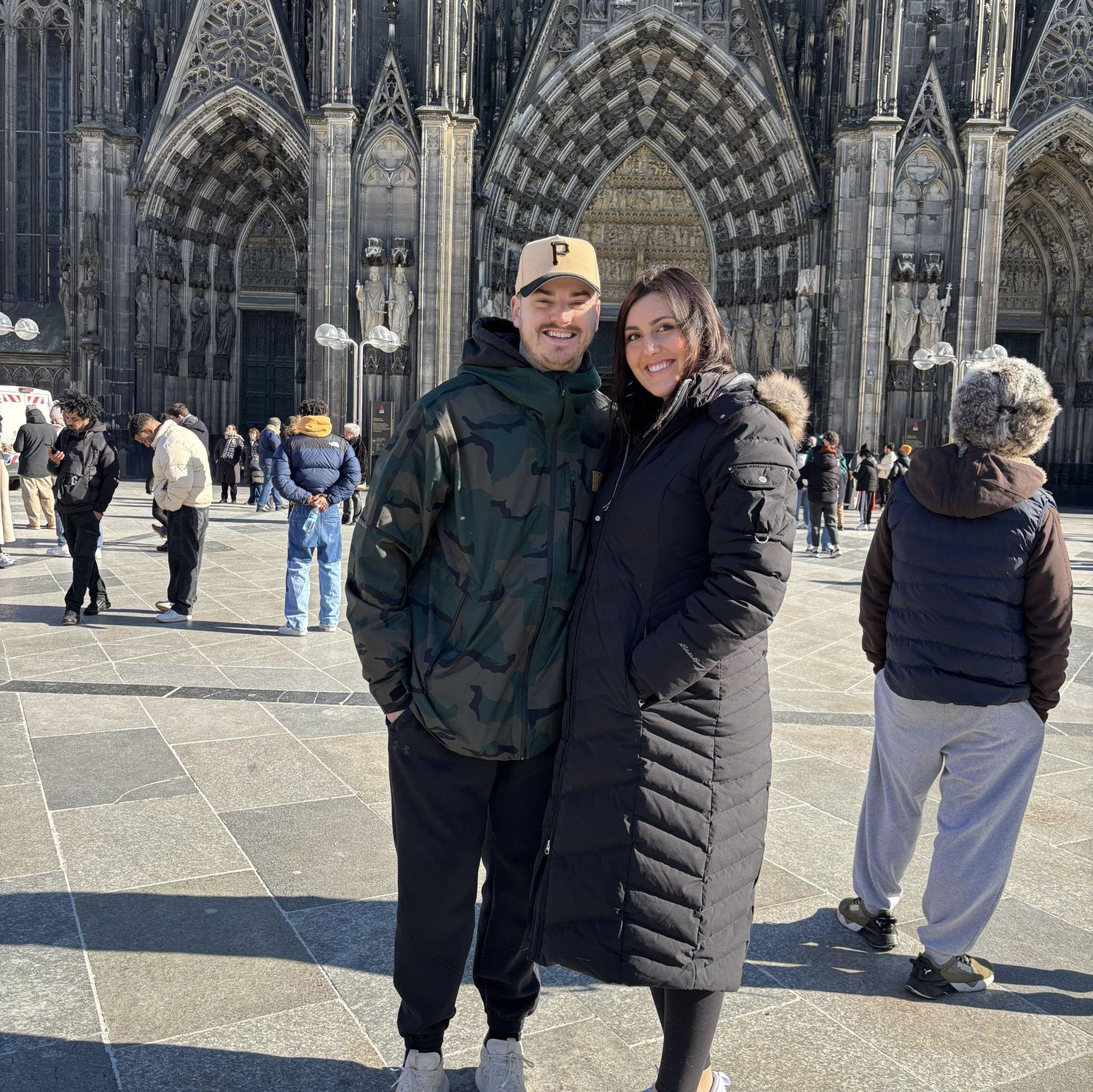 Outside of the Cologne Cathedral.