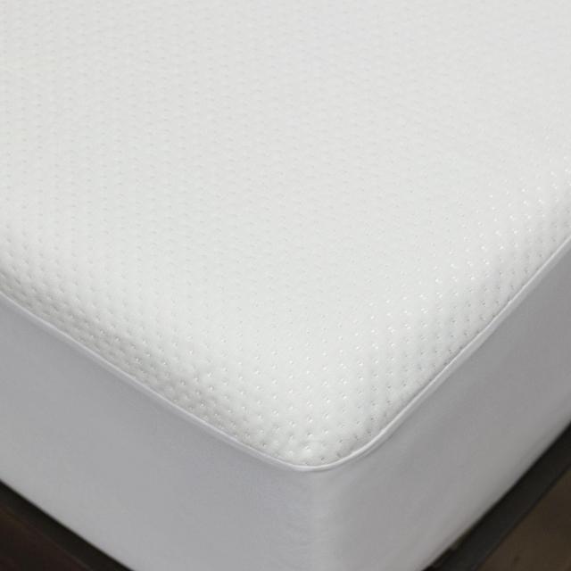 eLuxurySupply® Dimpled Waterproof King Mattress Protector in White
