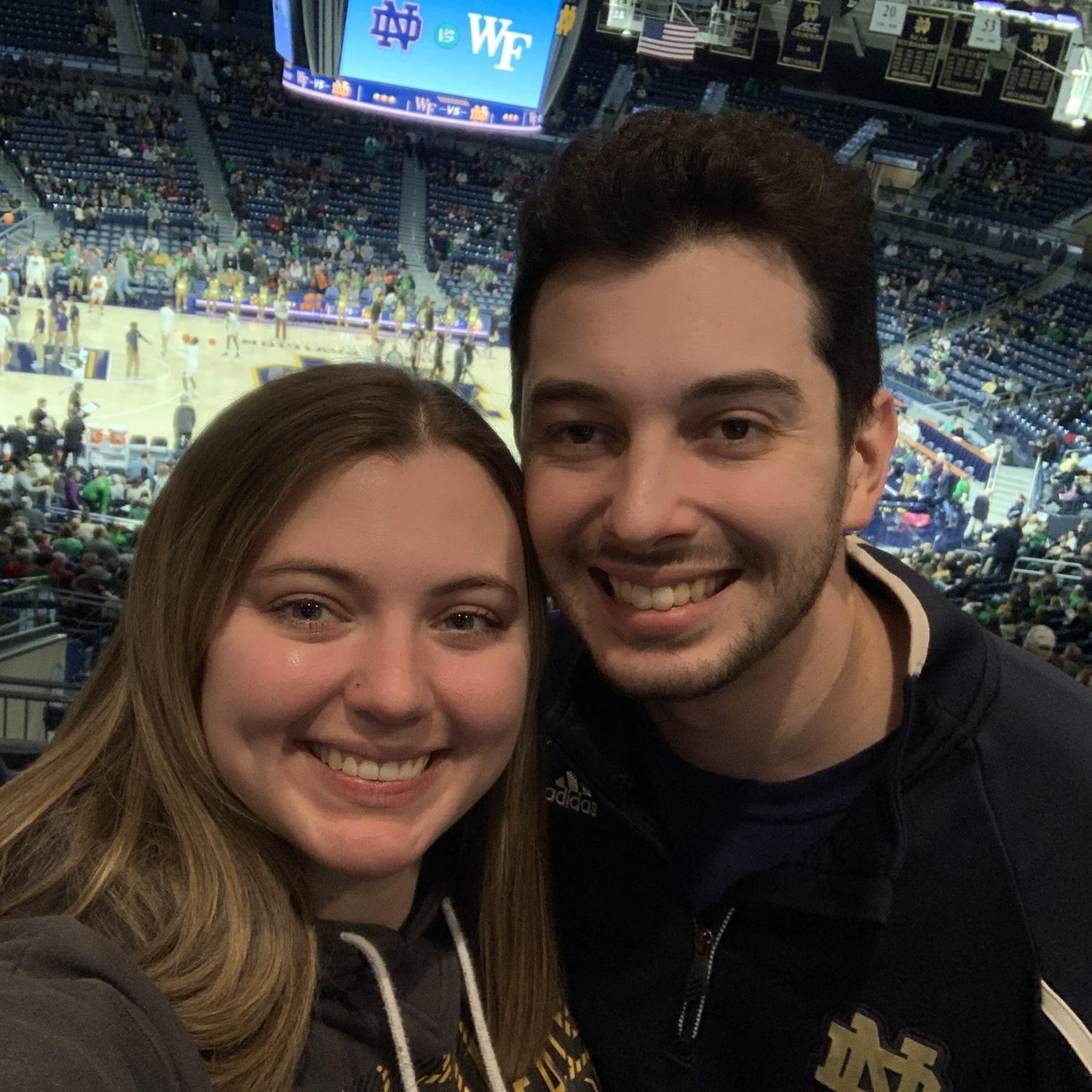 First ND basketball game!