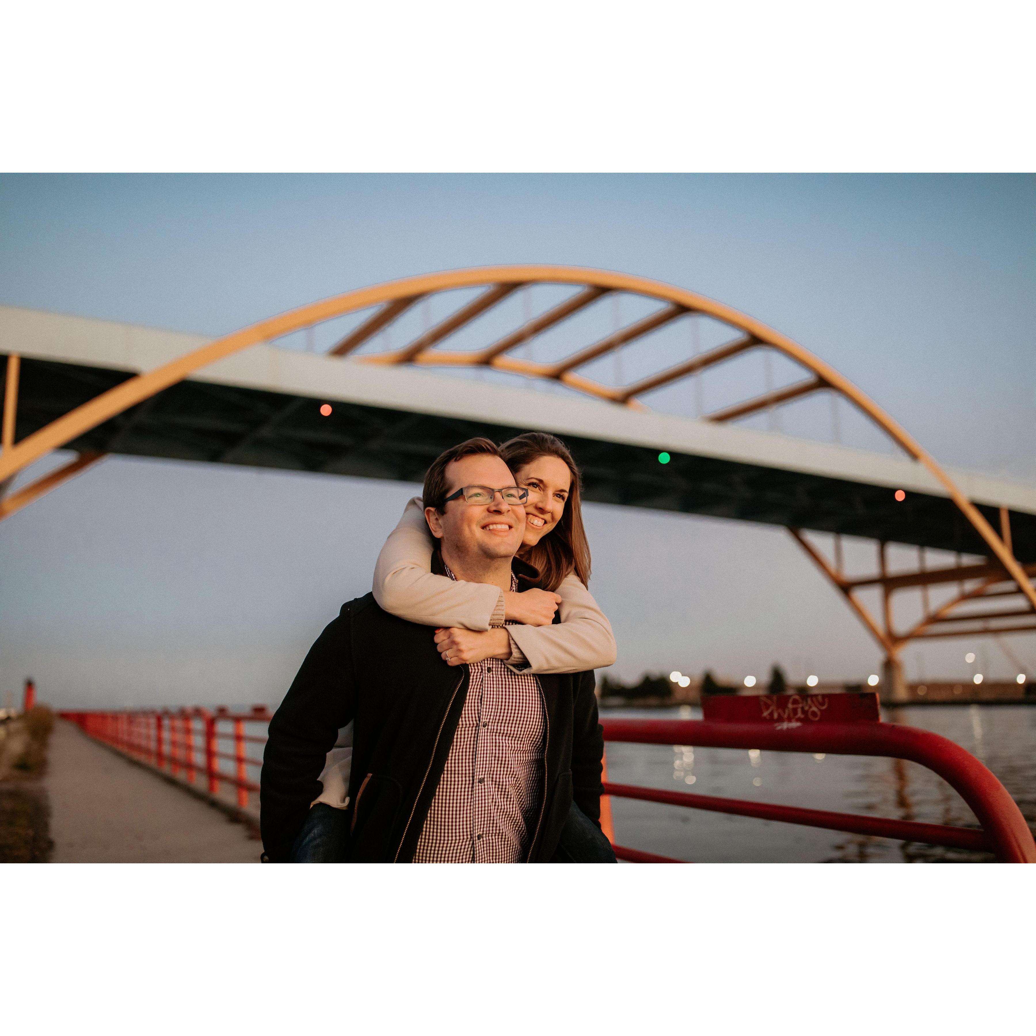 The Hoan Bridge is our journey every morning to and from our home. It is beautiful and an amazing view of the city and lake.