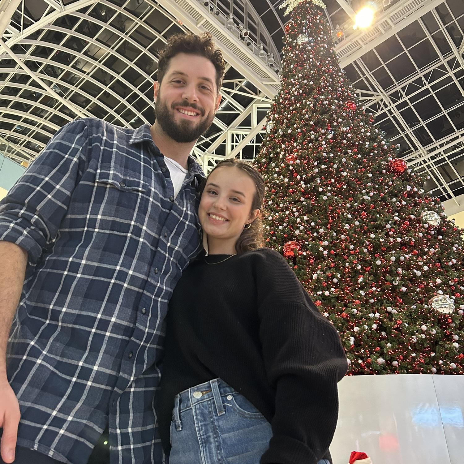 Where we had our first date, one year later.