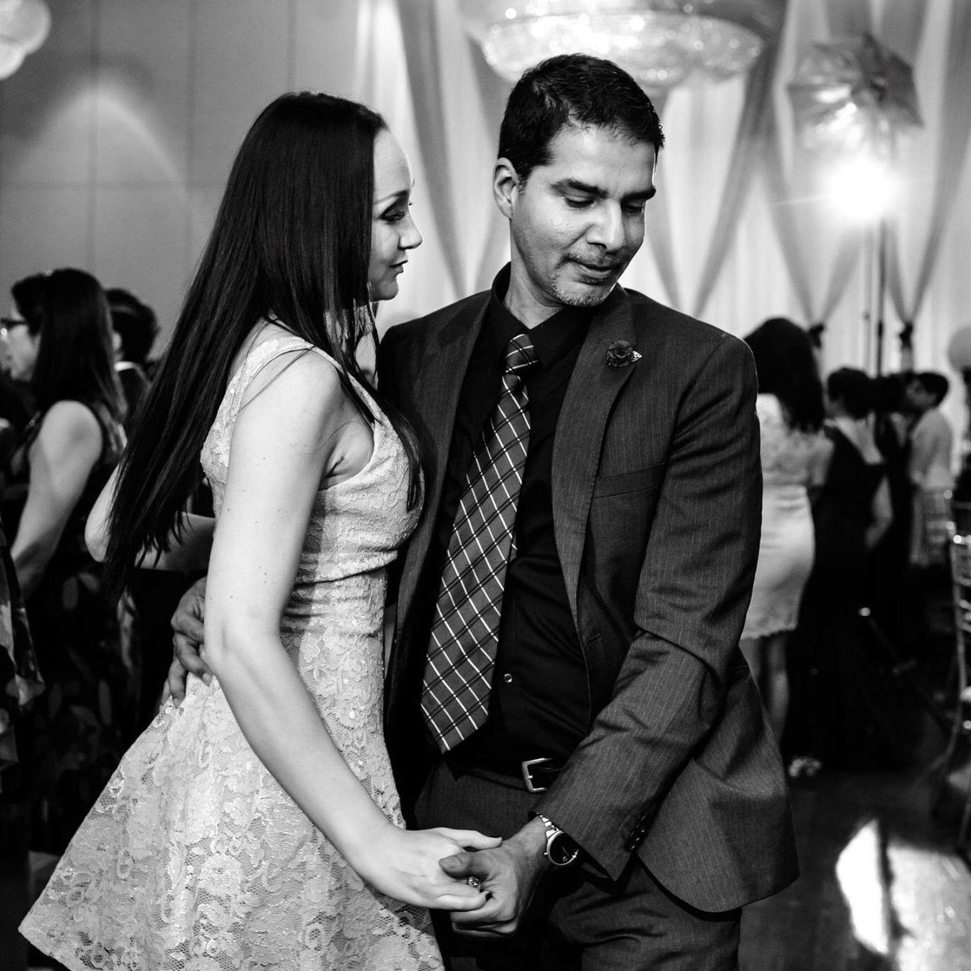 Dancing at a wedding