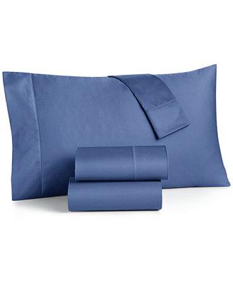Charter Club Damask 100% Supima Cotton 550 Thread Count 4 Pc. Sheet Set, Queen, Created for Macy's
