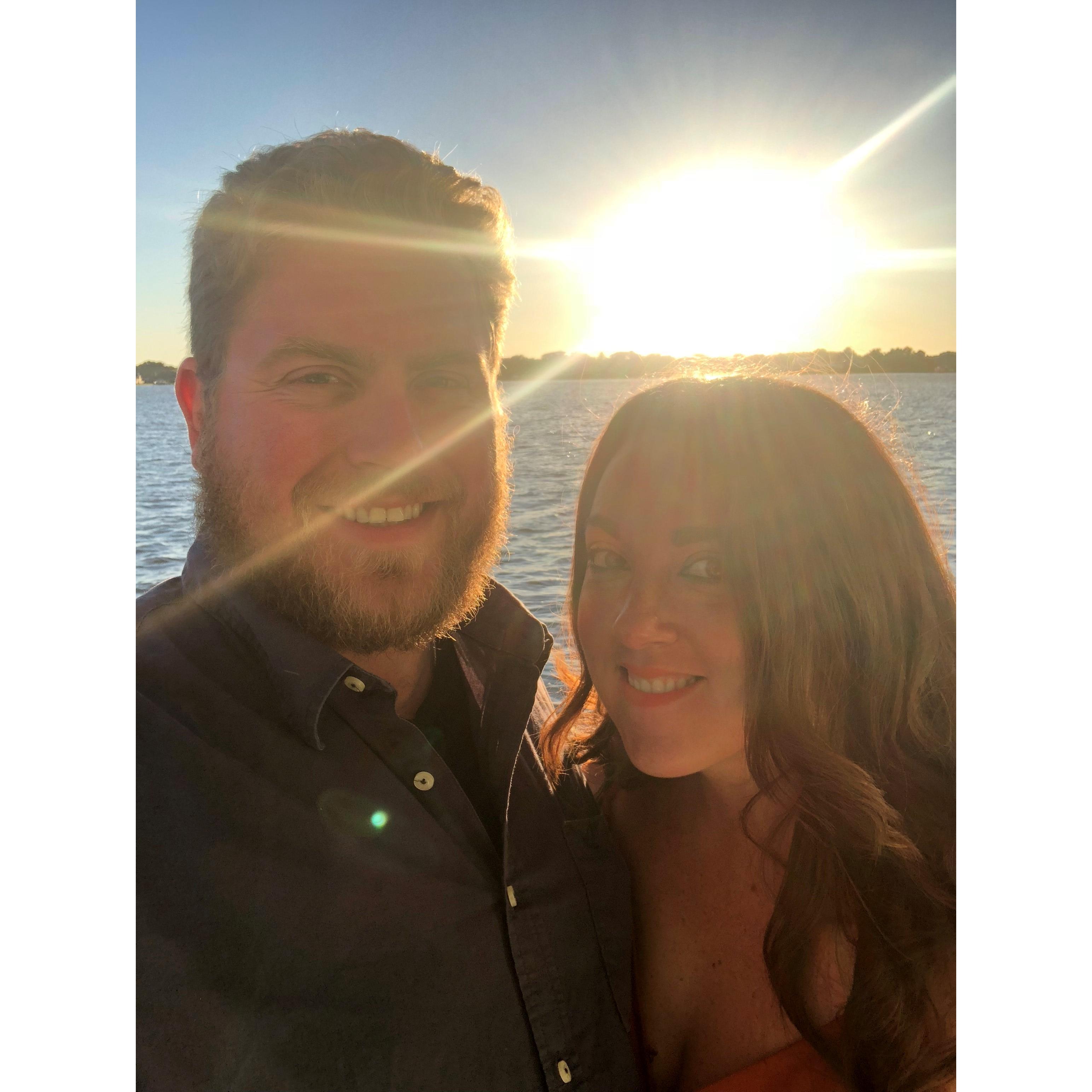 Sunset cruise we took on a weekend trip to Ocean City Maryland... between eating copious amounts of blue crab