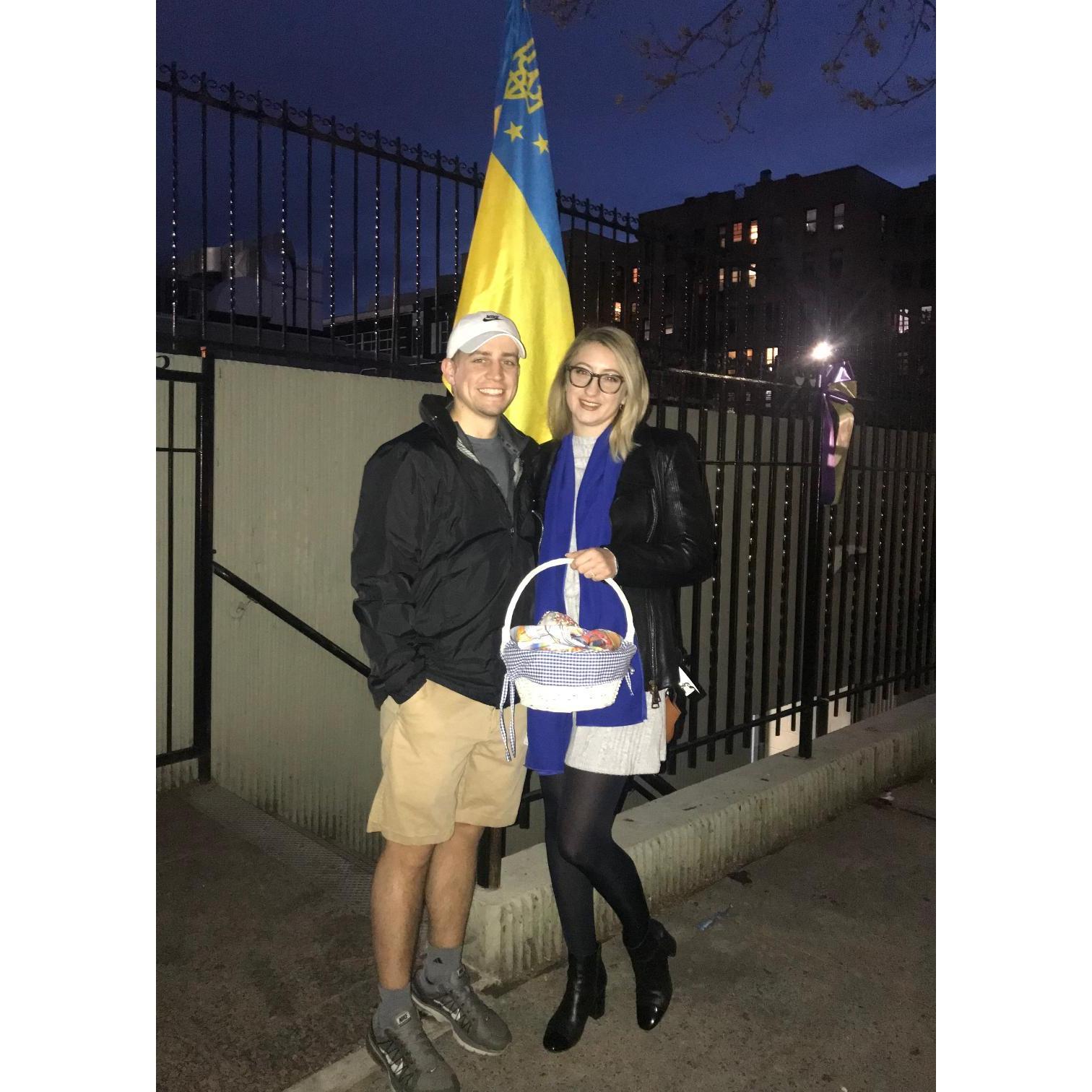 Alex's First Orthodox Easter.