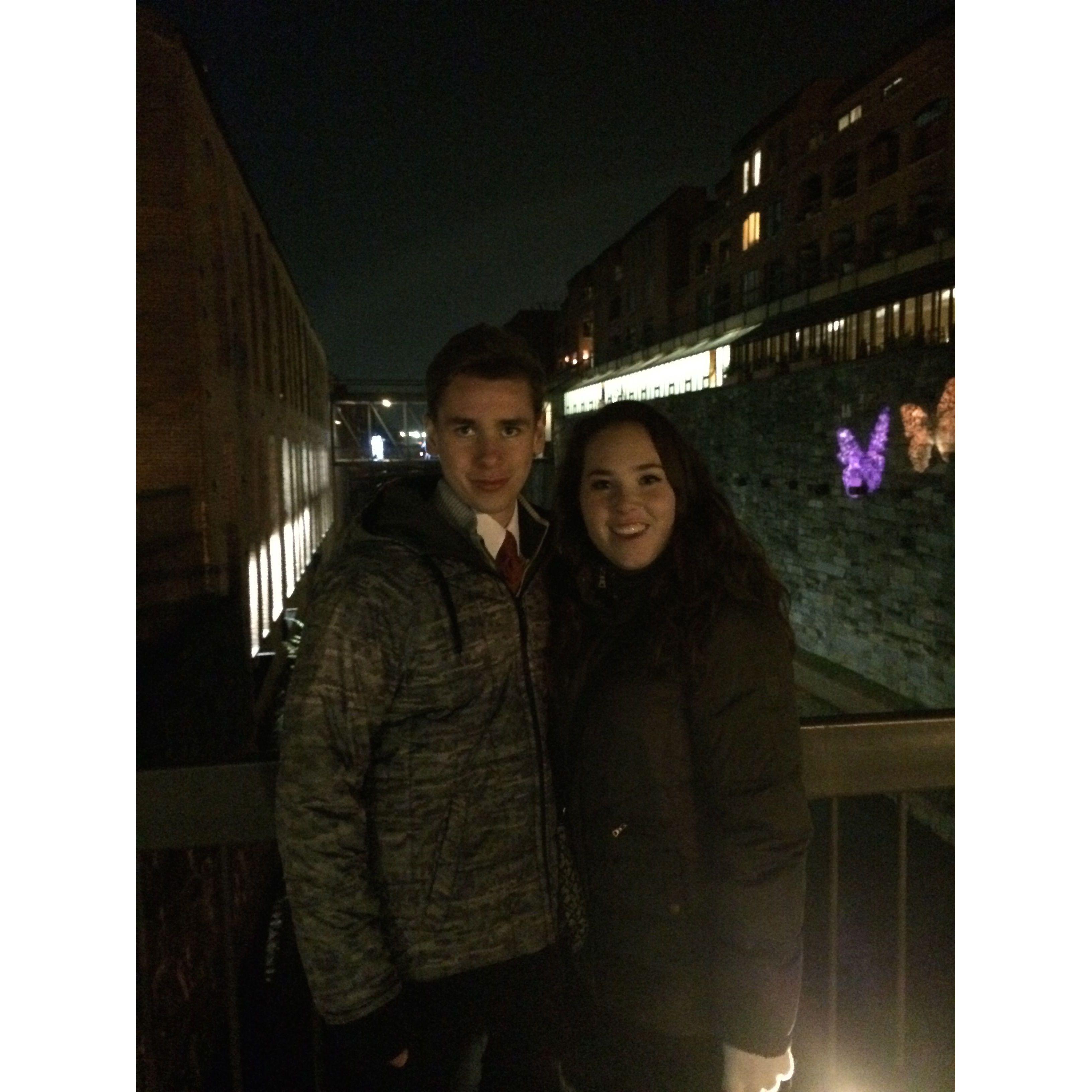 Olivia and Vince on a date night in Georgetown during their freshman year at American University in 2014.