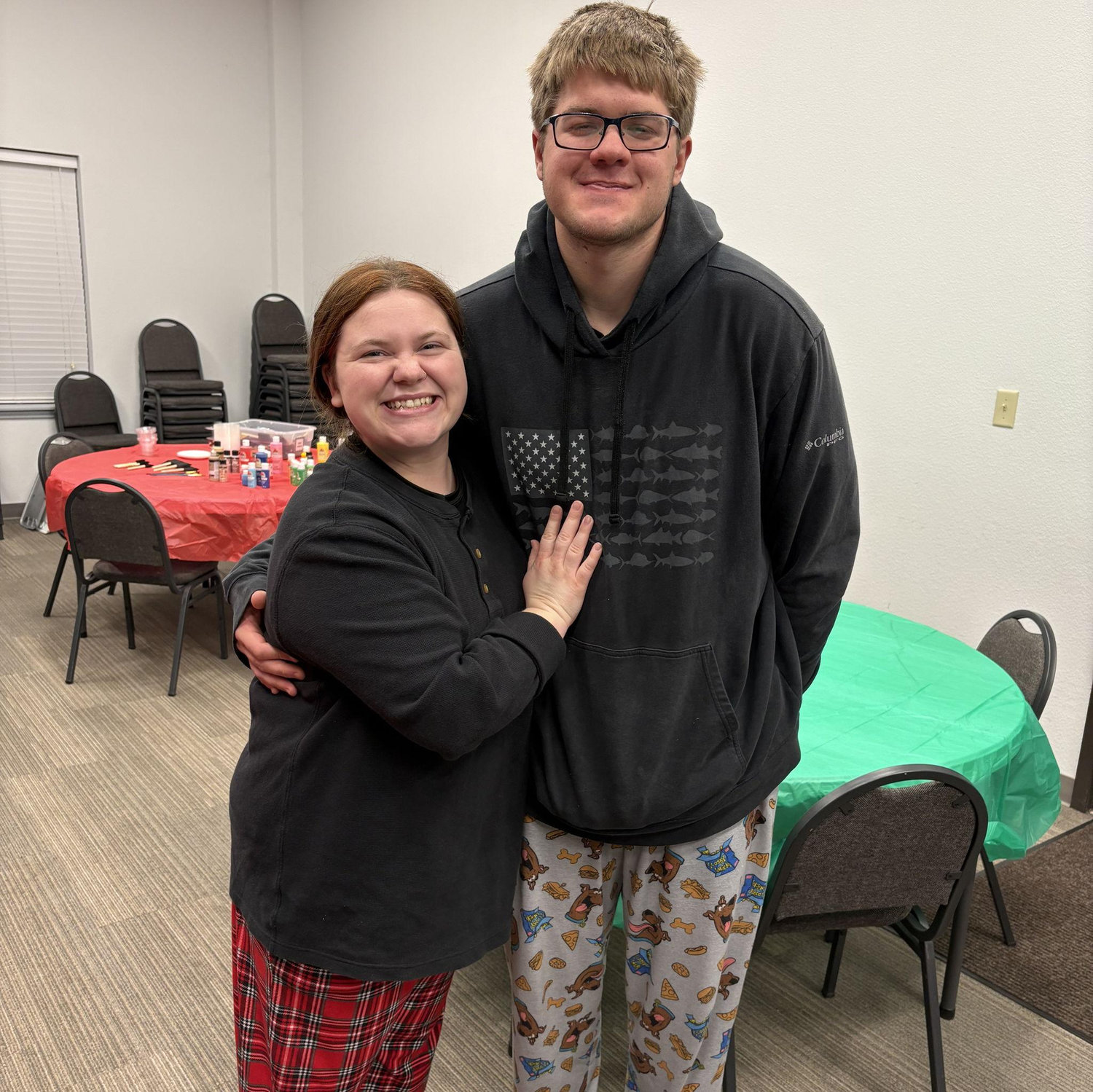 Christmas party for our college group at church!! (shout out to The Peak!!! of Valley Grove Baptist Church)